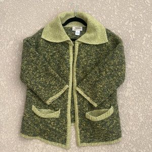 Vintage Millar Merino Wool Sweater Cardigan Made in Ireland Small 90s CabinCore